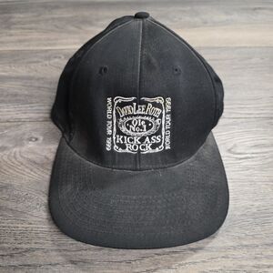 Vintage David Lee Roth World Tour Band Concert Hat 90s Jack Daniels